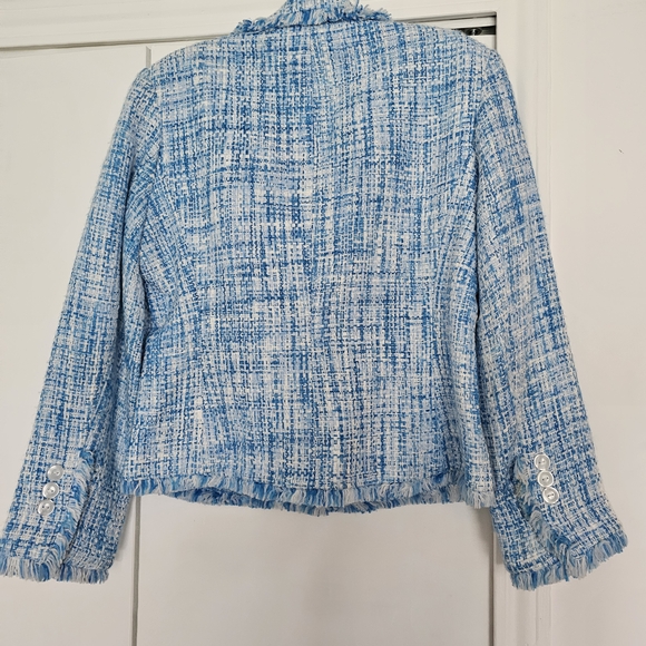 Beautiful Chadwicks Blue and White Tweed Blazer - Picture 3 of 3